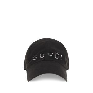 Gucci Black Cotton Cap (Baseball Women's Hat)